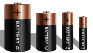Comparison of rechargeable battery sizes