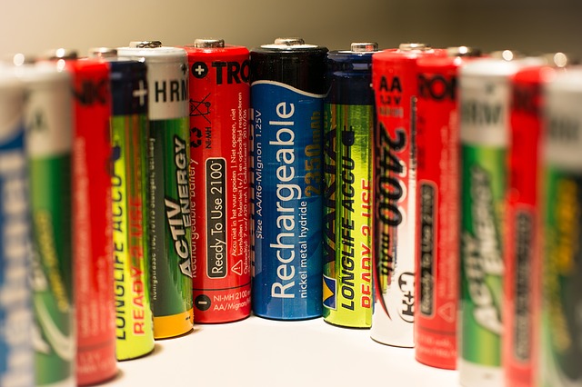Line of rechargeable batteries