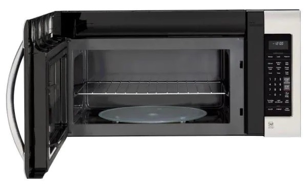 Microwave with a Rack