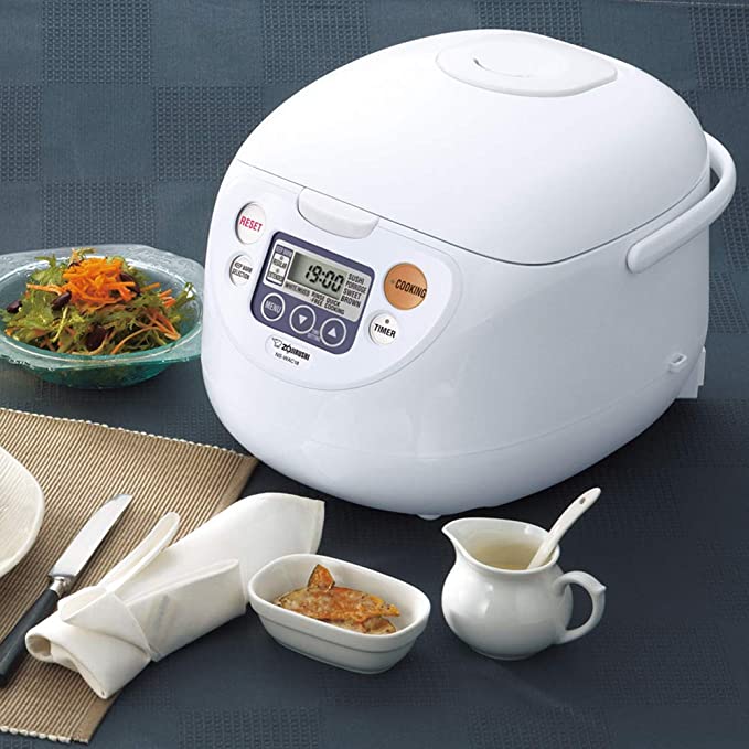 A rice-cooker dinner